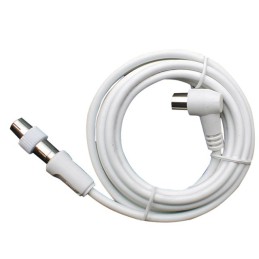 RALLONGE PROLONGATEUR TV MALE MALE 9,5MM+ADAPTATEUR FEMELLE FEMELLE 2M