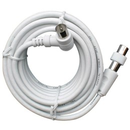 RALLONGE PROLONGATEUR TV MALE MALE 9,5MM+ADAPTATEUR FEMELLE FEMELLE 5M