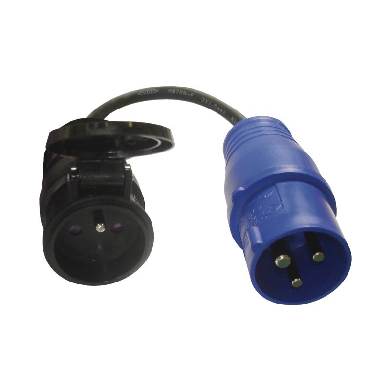 ADAPTATEUR CARAVANE MALE VERS FEMELLE 16A