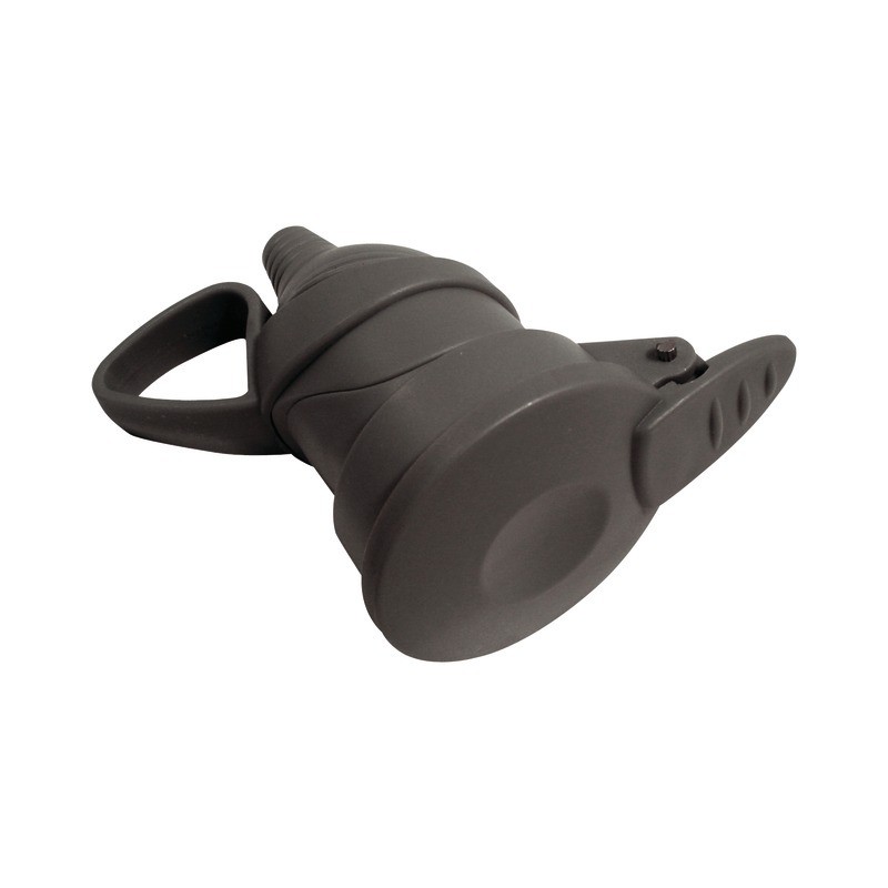 FICHE FEMELLE A CLAPET -16A 2P + T - GRIS