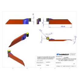 PALETTE ALTERNATIVE GAUCHE LG  420 TYPE ALBER T DOUCET