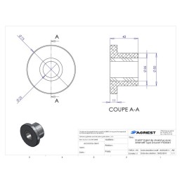 GALET DE CHARIOT PR EVAC ALTER NATIF TYPE DOU CET VVD0041