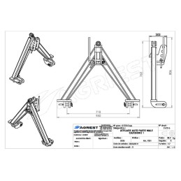 ATTELAGE AUTO PARTIE  MALE CAT 1