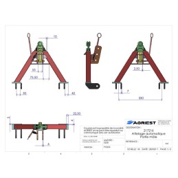 ATTELAGE AUTO PARTIE  MALE CAT 0