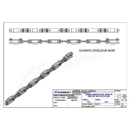 CHAINE CARREE REVER. NOIRE PR RACLEUR MI TS L LES 2 PLATS