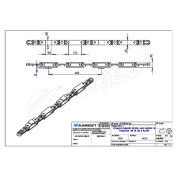 CHAINE CARREE REVER. NOIRE PR RACLEUR MI TS L LES 2 PLATS