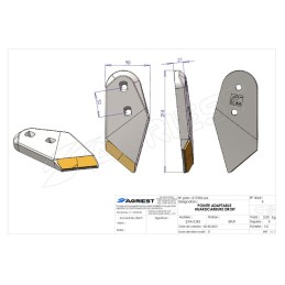 POINTE ADAPTABLE HUARDCARBURE DROIT