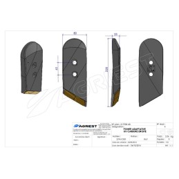 POINTE ADAPTABLE KV CARBURE DROITE