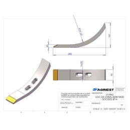 SOC DE CHISEL 400X70X20 EA45-85 Ø14 CARB
