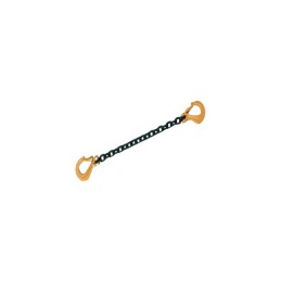 ELINGUE D'ARRIMAGE AVEC 2 CROCHETS SIMPLES CHAINE Ø 13 MM LG 3,5M