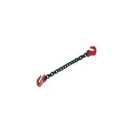 ELINGUE D'ARRIMAGE AVEC 2 CROCHETS RACCOURCISSEURS CHAINE Ø 10 MM LG 3,5M