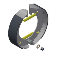 JEU DE 2 MACHOIRES Ø355X80 CAME + 2 RESSORTS 01906)