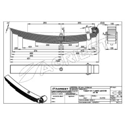 PAQUET DE 7 LAMES LARG100  LG 1M