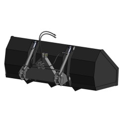 GODET 3 PTS HYDRAULIQUE 2,25M ATTELAGE RENFOR RCE AGRI-POWER