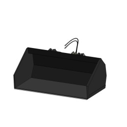 GODET 3 PTS HYDRAULIQUE 2,25M ATTELAGE RENFOR RCE AGRI-POWER