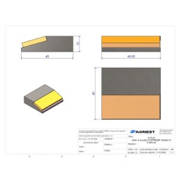 MISE A SOUDER CONTRESEP45X40X12 CARBURE