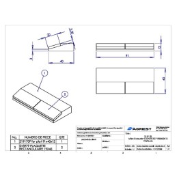 MISE A SOUDER CONTRESEP90X40X12 CARBURE