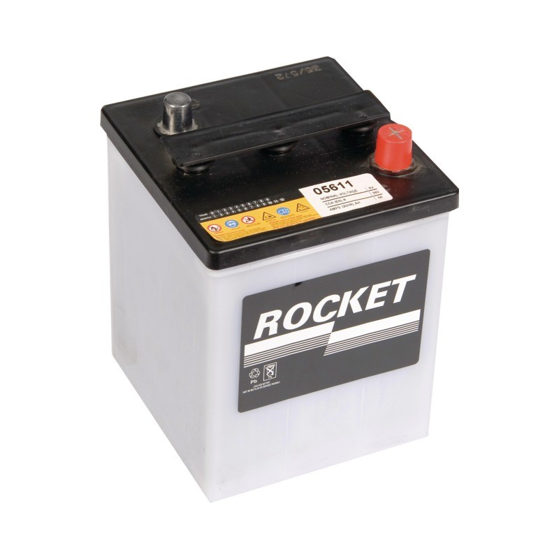 BATTERIE 6V 66AH PRETE A L'EMPLOI 066.18 ROCKET