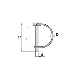 GOUPILLE A ARCEAU CARRE 6 MM