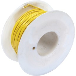 FIL MONOCONDUCTEUR JAUNE 1mm² ROULEAU DE 50M