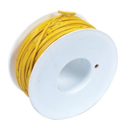 FIL MONOCONDUCTEUR JAUNE 2mm² ROULEAU DE 50M