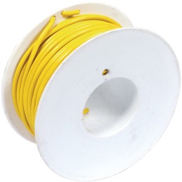 FIL MONOCONDUCTEUR JAUNE 3mm² ROULEAU DE 25M