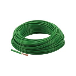 FIL MONOCONDUCTEUR VERT 3mm² BLISTER DE 5M