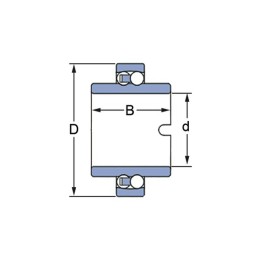 ROULEMENT A ROTULE S/BILLES 11208 TN9 - SKF