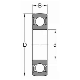 ROULEMENT DE PALIER 1726206 2RS1 SKF