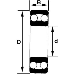 ROULEMENT A ROTULE S/BILLES 2306 E2RS1TN9 - SKF