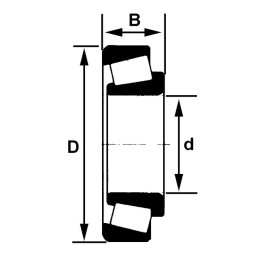ROULEMENT A ROULEAUX CONIQUES  30215 J2/Q - SKF
