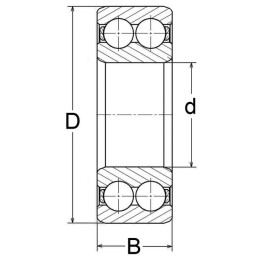 ROULEMENT 2RGS A BILLES OUV 4206ATN9 - SKF