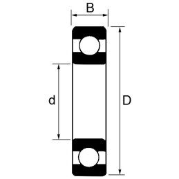 ROULEMENT BILLE CONTACT OBLIQUE 7211 BEP - SKF