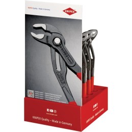 PINCE MULTIPRISE COBRA LG 250 MM PRESENTOIR DE 10 KNIPEX