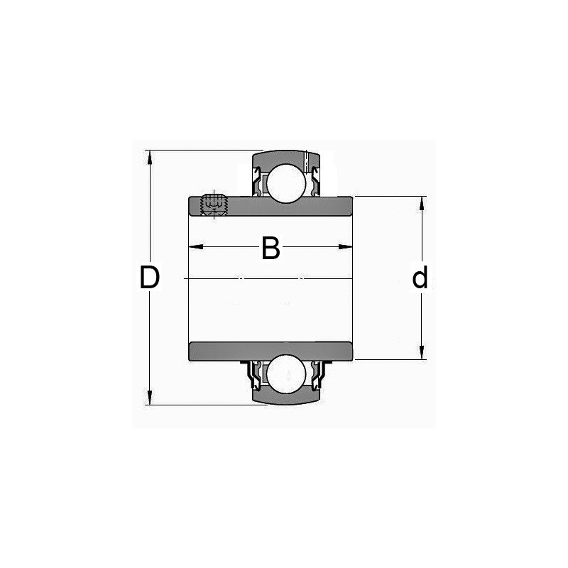 ROULEMENT DE PALIER YAT 207 SKF