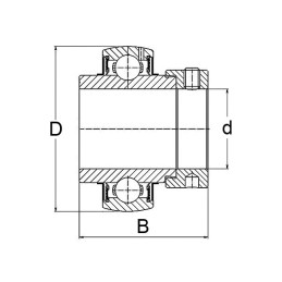 ROULEMENT DE PALIER YEL 206-2F SKF