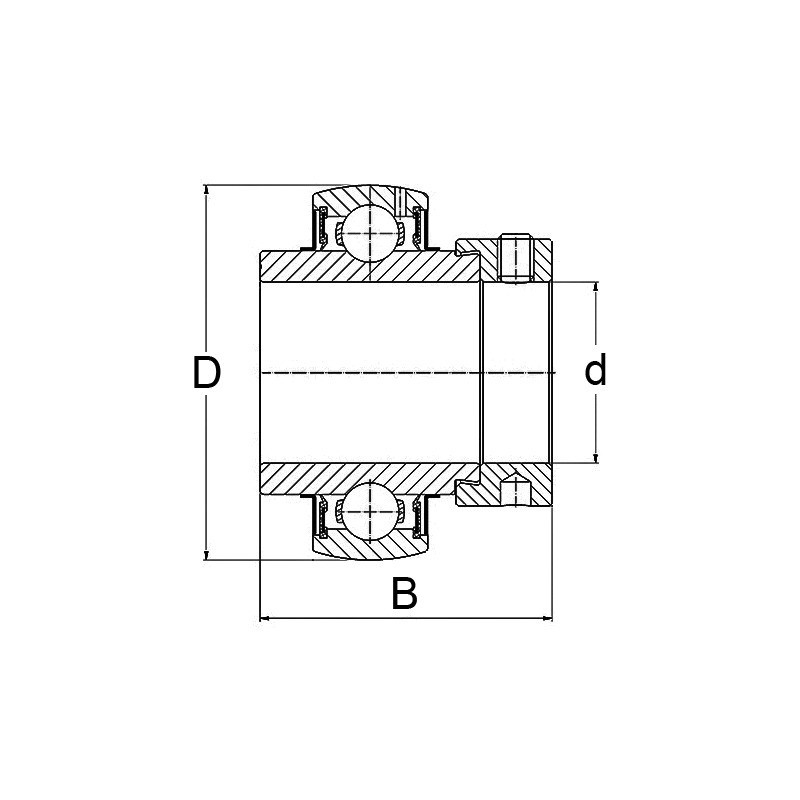 ROULEMENT DE PALIER YEL 206-2F SKF