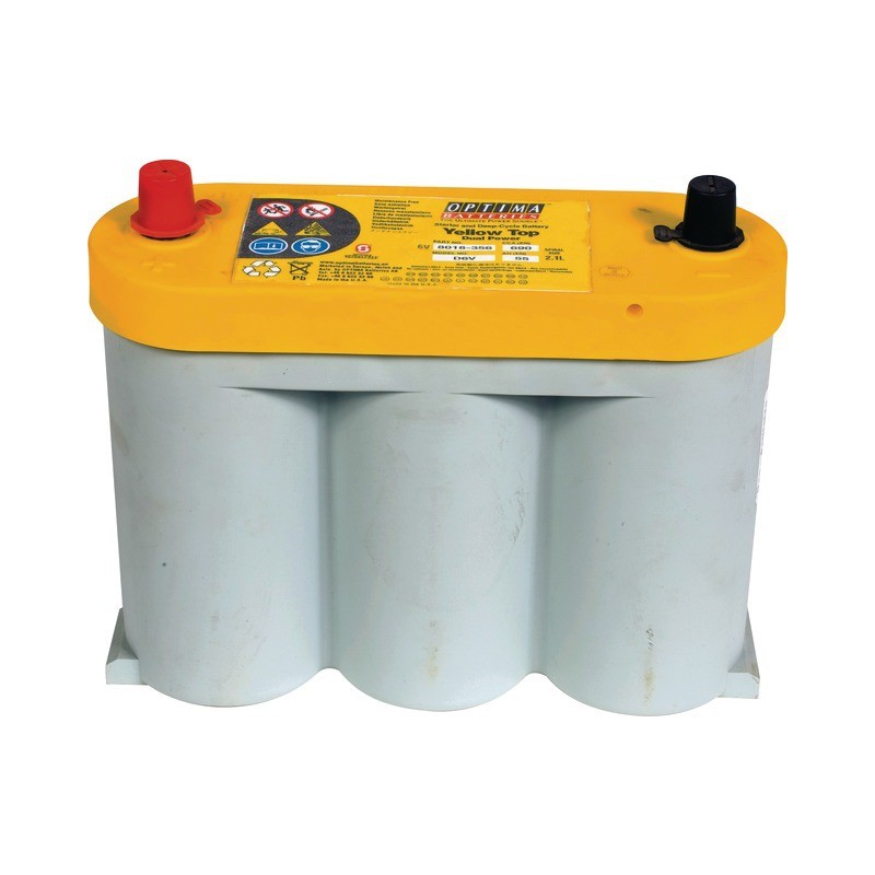 BATTERIE OPTIMA JAUNE YTS 2,1L - 6V