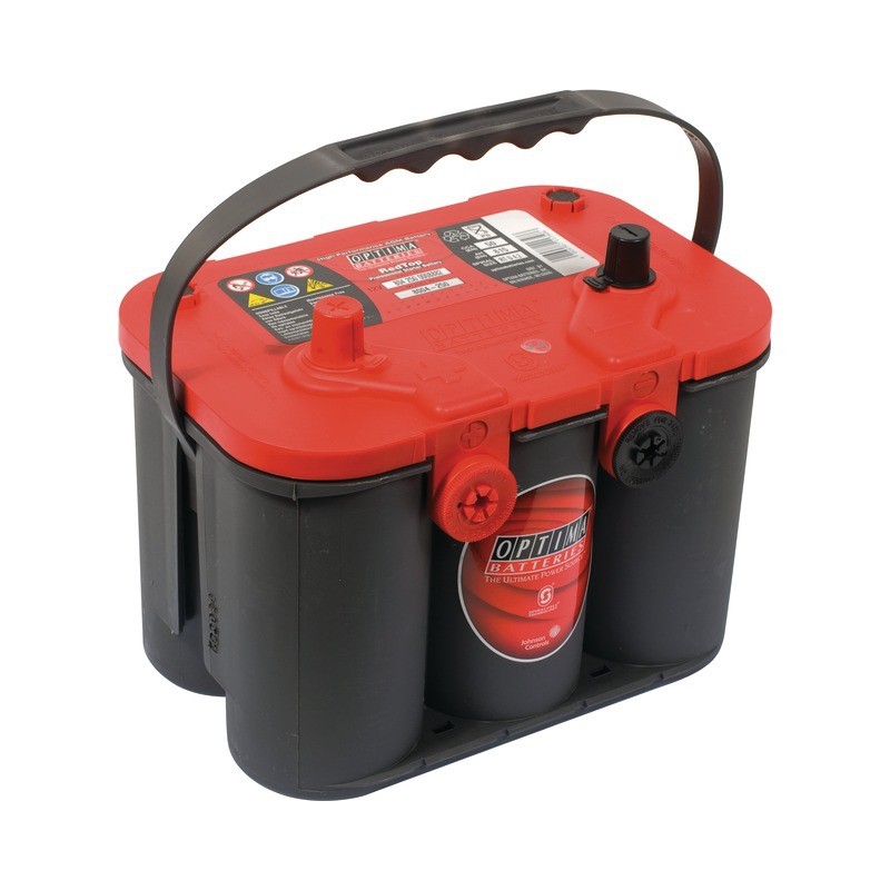 BATTERIE OPTIMA ROUGE 815A 12V RTU 4,2L COVER