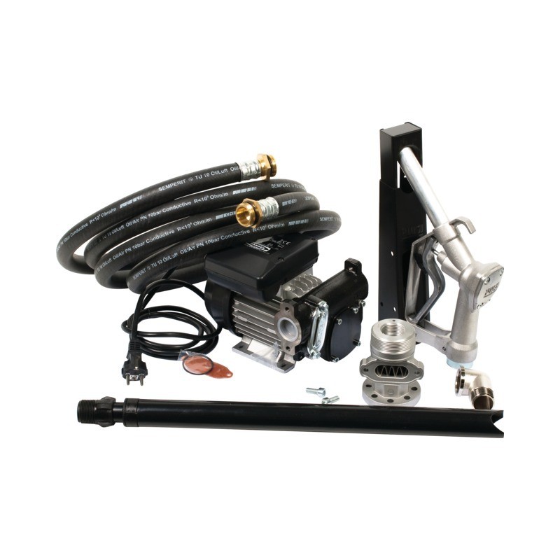 KIT POMPE TRANSFERT GASOIL 230V 56L/MN COMPLET PIUSI
