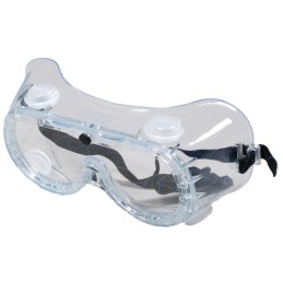 LUNETTES MASQUE PVC SOUPLE VERRE INCOLORE PROTECTION CHIMIQUE