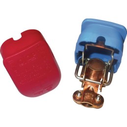 PAIRE DE CONNECTEURS BATTERIES QUICK POWER (1 ROUGE +1 BLEU)