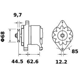 ALTERNATEUR 14V 55A IA0071