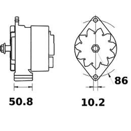 ALTERNATEUR 14V 65A IA0595