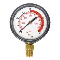 MANOMETRE ABS GLYCERINE 0-80 BAR 63 MM 1/4'' RADIAL