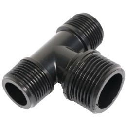 RACCORD EN T FIL.MALE G 3/4"M-M 1"M