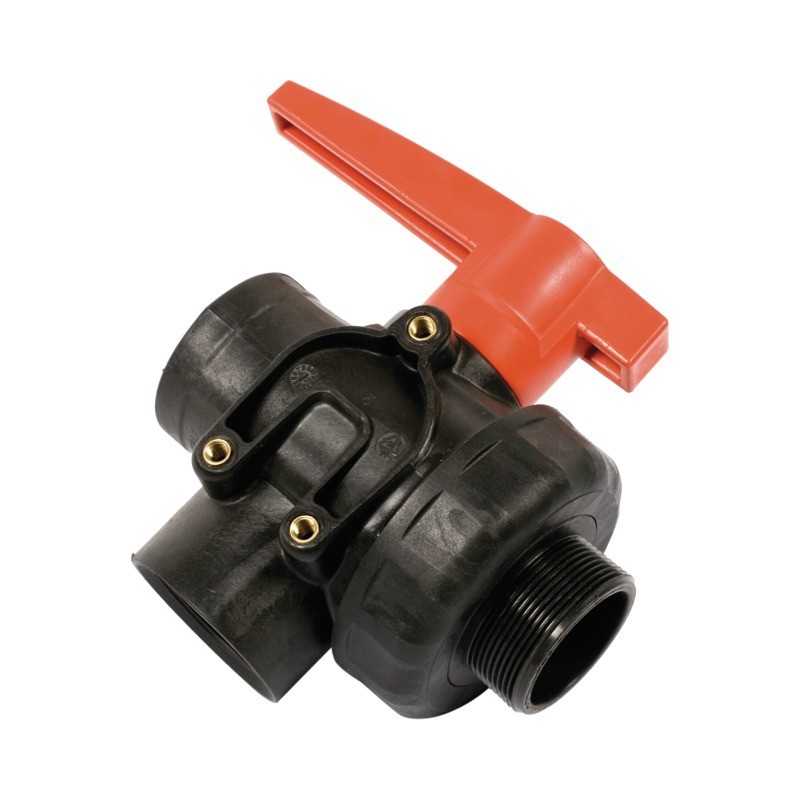 VANNE À BILLE 3VOIE PP GAZ 2" MF-LL