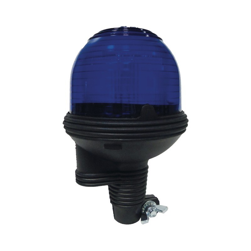 GYROPHARE FLASH BLEU SUR TIGE