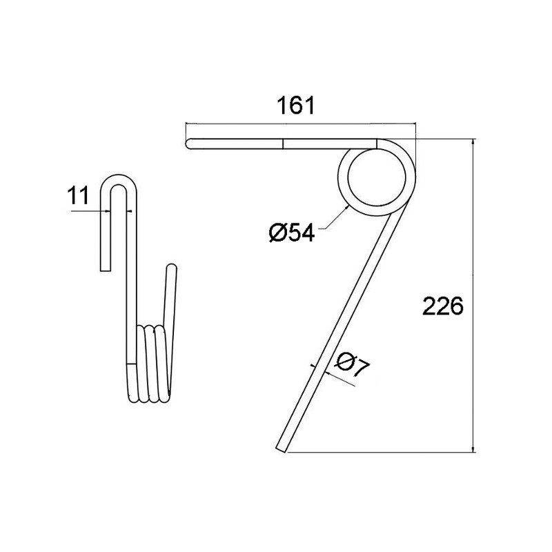 RESSORT ADAPTABLE AVANT 7 NODET FJX347