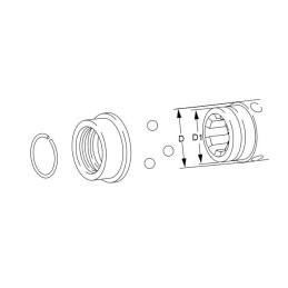 VERROUILLAGE A BILLES ASG AGRASET 117 1''3/8